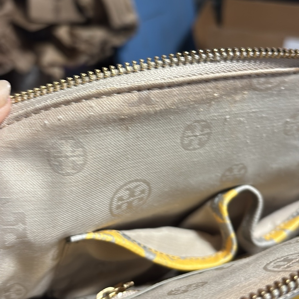 Tory Burch Yellow Dome Floral Satchel - Picture 15 of 16